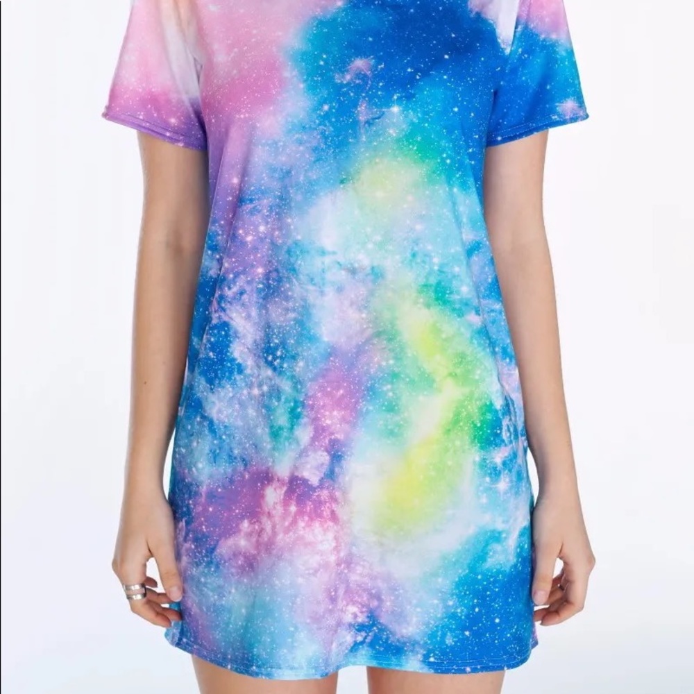 Blackmilk Galaxy Pastel Tee Dress